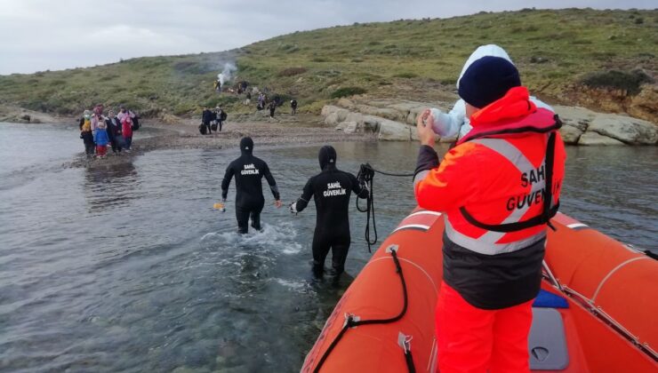 Ayvalık’ta 28 göçmen Sahil Güvenlik tarafından kurtarıldı