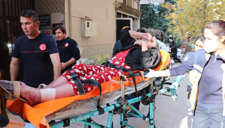 Balkonda baygınlık geçiren Alman uyruklu kadını itfaiye kurtardı
