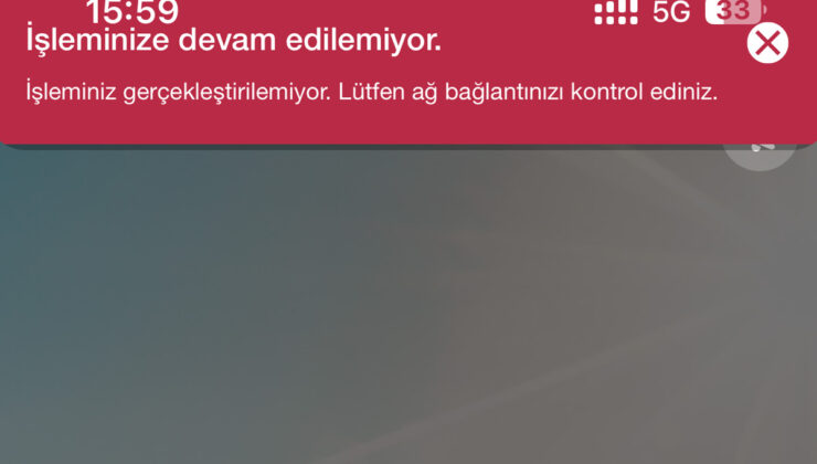 Garanti online bankacılık “İşleminize devam edilemiyor. Lütfen ağ bağlantınızı kontrol ediniz.” hatası